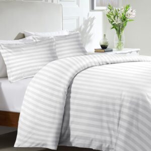Essence | Double Fitted Sheet (Stripes) – 200×200 – 50% Cotton - 50% Polyester – 260TC