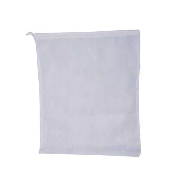 White Laundry Bag – 41×54 cm – Non-woven, Double side nylon drawstring
