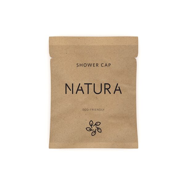 Shower Cap – Corn starch shower cap in paper box with logo print